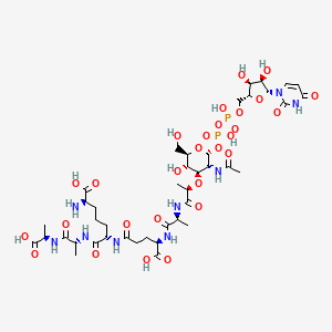 molecular formula C41H65N9O28P2 B1255809 UDP-N-acetylmuramoyl-L-alanyl-gamma-D-glutamyl-meso-2,6-diaminopimeloyl-D-alanyl-D-alanine 