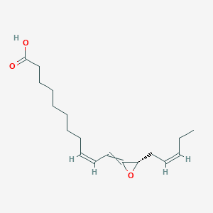 molecular formula C18H28O3 B1255810 (9Z,13S,15Z)-12,13-epoxyoctadeca-9,11,15-trienoic acid 
