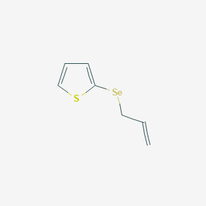molecular formula C7H8SSe B12558180 2-[(Prop-2-en-1-yl)selanyl]thiophene CAS No. 142080-36-2