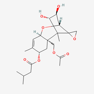 [(2R,4S,7R,9R,10R,11S)-2-(acetyloxymethyl)-10,11-dihydroxy-1,5-dimethylspiro[8-oxatricyclo[7.2.1.02,7]dodec-5-ene-12,2'-oxirane]-4-yl] 3-methylbutanoate