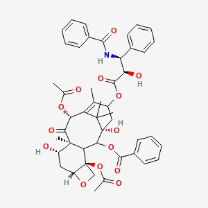 beta-(Benzoylamino)-alpha-hydroxy-6,12b-bis(acetyloxy)-12-(benzoyloxy)-2aR,3,4S,4aS,5,6R,9S,10,11S,12S,12aR,12bS-dodecahydro-4,11-dihydroxy-4a,8,13,13-tetramethyl-5-oxo-7,11-methano-1H-cyclodeca[3,4]benz[1,2-b]oxet-9-yl ester, benzenepropanoic acid