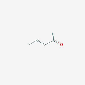 molecular formula C4H6O<br>C4H6O<br>CH3CH=CHCHO B125584 Crotonaldehyde CAS No. 4170-30-3