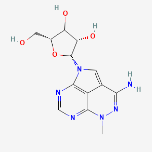 (2R,3S,5R)-2-(5-amino-7-methyl-2,6,7,9,11-pentazatricyclo[6.3.1.04,12]dodeca-1(12),3,5,8,10-pentaen-2-yl)-5-(hydroxymethyl)oxolane-3,4-diol