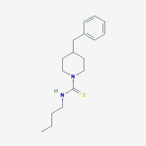 molecular formula C17H26N2S B1255843 N-butyl-4-(phenylmethyl)-1-piperidinecarbothioamide 