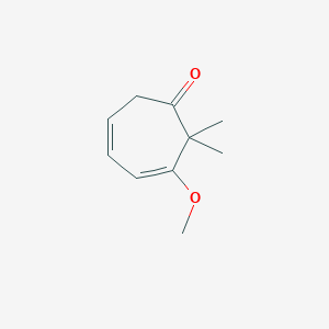 molecular formula C10H14O2 B12558476 3-Methoxy-2,2-dimethylcyclohepta-3,5-dien-1-one CAS No. 143603-12-7