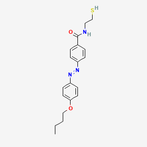 molecular formula C19H23N3O2S B12558487 4-[(E)-(4-Butoxyphenyl)diazenyl]-N-(2-sulfanylethyl)benzamide CAS No. 182740-54-1
