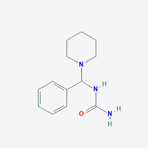 molecular formula C13H19N3O B12558559 N-[Phenyl(piperidin-1-yl)methyl]urea CAS No. 168027-56-3