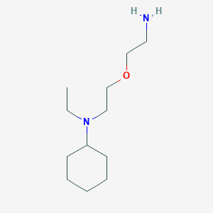 molecular formula C12H26N2O B12558565 N-[2-(2-aminoethoxy)ethyl]-N-ethylcyclohexanamine 