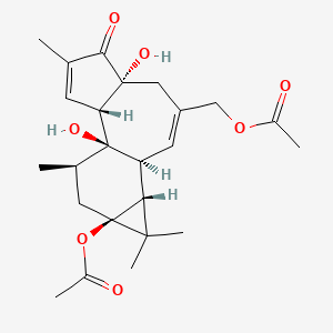 molecular formula C24H32O7 B1255858 12-Deoxyphorbol-13,20-diacetate CAS No. 25090-76-0