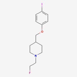 molecular formula C14H19FINO B12558673 1-(2-Fluoroethyl)-4-[(4-iodophenoxy)methyl]piperidine CAS No. 180847-30-7