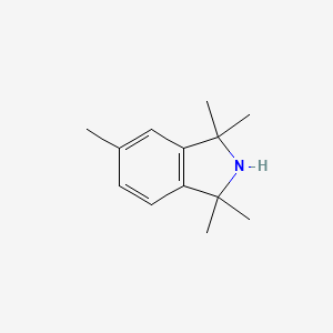 molecular formula C13H19N B12558781 1,1,3,3,5-Pentamethyl-2,3-dihydro-1H-isoindole CAS No. 142968-59-0