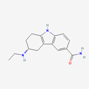 molecular formula C15H19N3O B12558785 (3R)-3-(Ethylamino)-2,3,4,9-tetrahydro-1H-carbazole-6-carboxamide CAS No. 158930-10-0