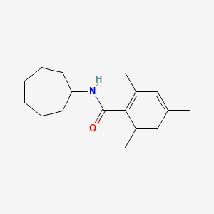 molecular formula C17H25NO B12558896 n-Cycloheptyl-2,4,6-trimethylbenzamide CAS No. 145192-95-6