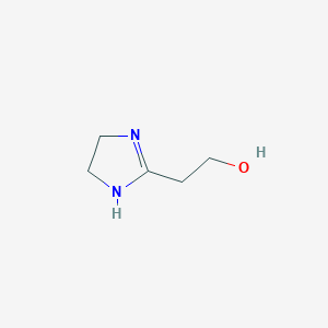 molecular formula C5H10N2O B12558932 2-(4,5-Dihydro-1H-imidazol-2-yl)ethan-1-ol CAS No. 143454-57-3