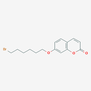 molecular formula C15H17BrO3 B12558949 2H-1-Benzopyran-2-one, 7-[(6-bromohexyl)oxy]- CAS No. 149555-96-4