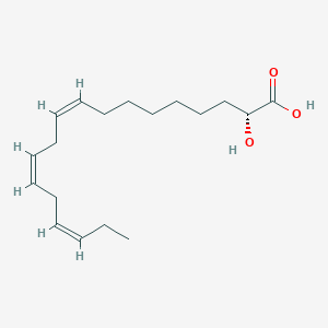 molecular formula C18H30O3 B1255895 2R-hydroxy-9Z,12Z,15Z-octadecatrienoic acid 