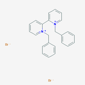 molecular formula C24H22Br2N2 B12558996 1,1'-Dibenzyl-2,2'-bipyridin-1-ium dibromide CAS No. 189876-74-2