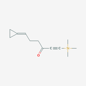 molecular formula C12H18OSi B12559002 6-Cyclopropylidene-1-(trimethylsilyl)hex-1-yn-3-one CAS No. 157307-23-8