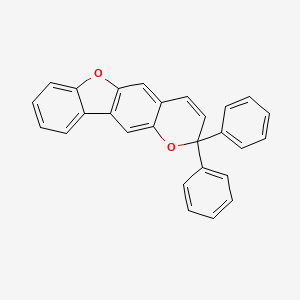 molecular formula C27H18O2 B12559005 2,2-Diphenyl-2H-[1]benzofuro[2,3-g][1]benzopyran CAS No. 173341-21-4