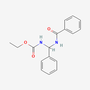molecular formula C17H18N2O3 B12559017 Ethyl [benzamido(phenyl)methyl]carbamate CAS No. 143157-47-5