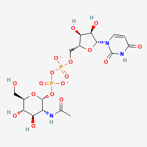 molecular formula C17H25N3O17P2-2 B1255908 UDP-N-acetyl-alpha-D-glucosamine 