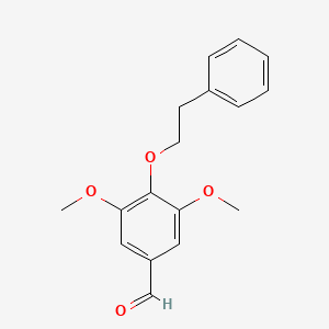 molecular formula C17H18O4 B12559292 3,5-Dimethoxy-4-phenethoxybenzaldehyde CAS No. 143363-46-6