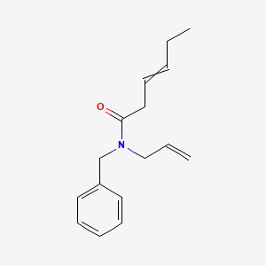 molecular formula C16H21NO B12559314 N-Benzyl-N-(prop-2-en-1-yl)hex-3-enamide CAS No. 143104-66-9