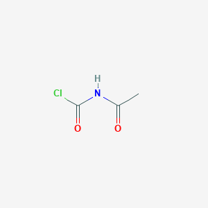 molecular formula C3H4ClNO2 B12559353 Acetylcarbamyl chloride CAS No. 157840-56-7