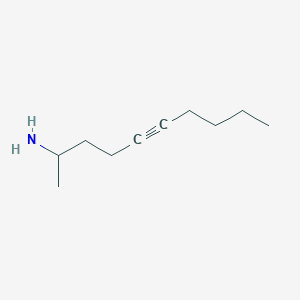 molecular formula C10H19N B12559366 Dec-5-YN-2-amine CAS No. 188585-69-5