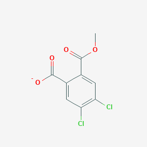 molecular formula C9H5Cl2O4- B12559385 4,5-Dichloro-2-(methoxycarbonyl)benzoate CAS No. 145303-69-1