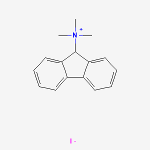 molecular formula C16H18IN B12559439 N,N,N-Trimethyl-9H-fluoren-9-aminium iodide CAS No. 193561-52-3