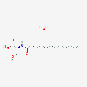 molecular formula C15H31NO5 B12559485 N-Dodecanoyl-L-serine CAS No. 193485-18-6