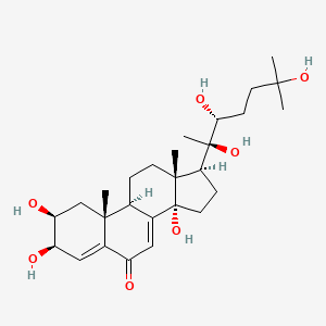 (2S,3R,9R,10R,13R,14S,17S)-2,3,14-trihydroxy-10,13-dimethyl-17-[(2R,3R)-2,3,6-trihydroxy-6-methylheptan-2-yl]-2,3,9,11,12,15,16,17-octahydro-1H-cyclopenta[a]phenanthren-6-one