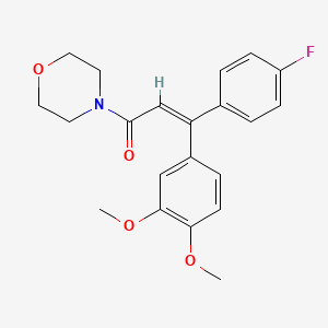 molecular formula C21H22FNO4 B1255955 (Z)-flumorph 