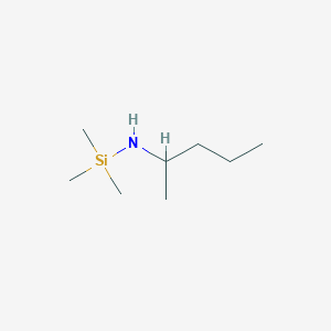molecular formula C8H21NSi B12559678 2-Aminopentane, mono-TMS CAS No. 143017-73-6