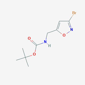 molecular formula C9H13BrN2O3 B125597 3-Bromo-5-(N-Boc)aminomethylisoxazole CAS No. 154016-57-6