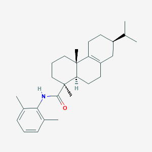 molecular formula C28H41NO B1255971 (1S,4aS,7R,10aR)-N-(2,6-dimethylphenyl)-1,4a-dimethyl-7-propan-2-yl-2,3,4,5,6,7,8,9,10,10a-decahydrophenanthrene-1-carboxamide 