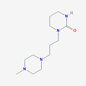 molecular formula C12H24N4O B12559744 1-[3-(4-Methylpiperazin-1-yl)propyl]tetrahydropyrimidin-2(1H)-one CAS No. 189129-95-1
