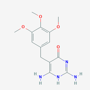 molecular formula C14H18N4O4 B125599 6-Hydroxytrimethoprim CAS No. 112678-48-5