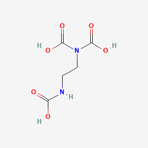 molecular formula C5H8N2O6 B12560026 N-[2-(Carboxyamino)ethyl]-2-imidodicarbonic acid CAS No. 143931-37-7