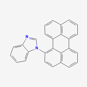 molecular formula C27H16N2 B12560053 1-(Perylen-1-yl)-1H-benzimidazole CAS No. 154451-94-2