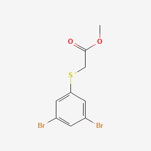 molecular formula C9H8Br2O2S B12560225 Methyl [(3,5-dibromophenyl)sulfanyl]acetate CAS No. 189253-93-8