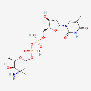 molecular formula C17H29N3O13P2 B1256030 dTDP-beta-L-4-epi-vancosamine 