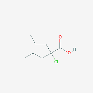 molecular formula C8H15ClO2 B12560333 2-Chloro-2-propylpentanoic acid CAS No. 143100-15-6