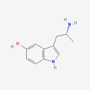 molecular formula C11H14N2O B1256037 alpha-Methyl-5-hydroxytryptamine maleate 