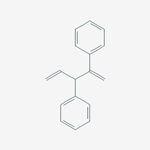 molecular formula C17H16 B12560534 Benzene, 1,1'-(1-ethenyl-2-methylene-1,2-ethanediyl)bis- CAS No. 163160-05-2