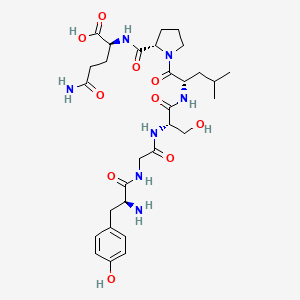 molecular formula C30H45N7O10 B12560585 L-Tyrosylglycyl-L-seryl-L-leucyl-L-prolyl-L-glutamine CAS No. 189515-97-7