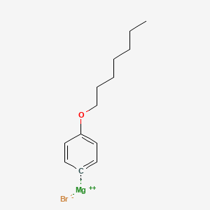molecular formula C13H19BrMgO B12560625 Magnesium;heptoxybenzene;bromide 
