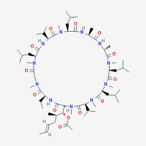 molecular formula C64H113N11O13 B1256069 Acetyl Cyclosporin A 