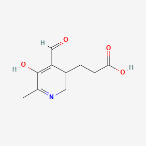 molecular formula C10H11NO4 B1256074 alpha-5-Pyridoxalacetic acid CAS No. 16133-22-5